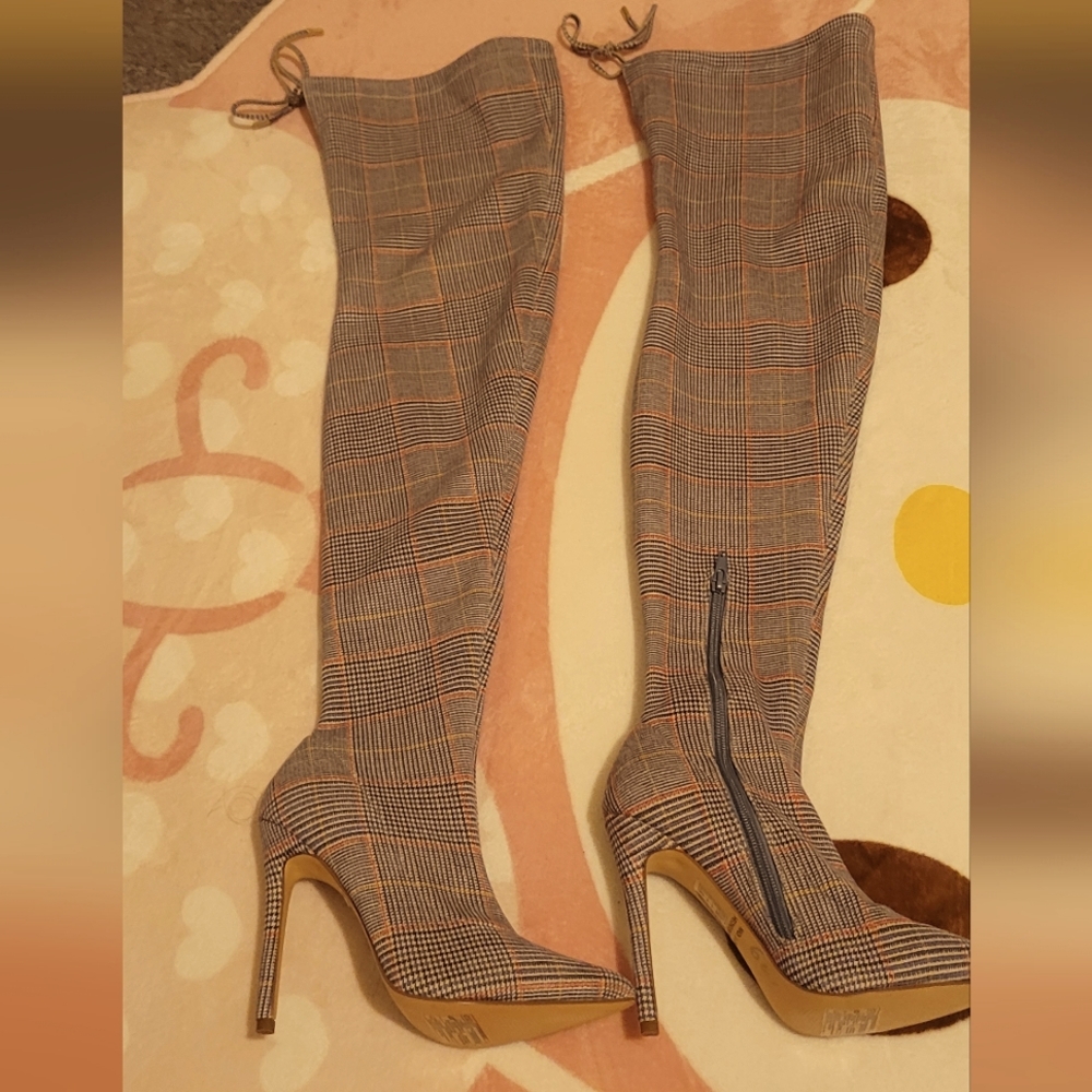 Forever 21 fabric over the knee boot GENTLY USED